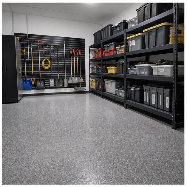 Garage Shelving Planned for Bulk Storage and Everyday Access