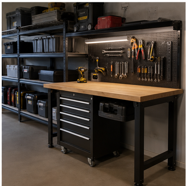 Garage Workbenches Planned Around the Projects You Actually Do